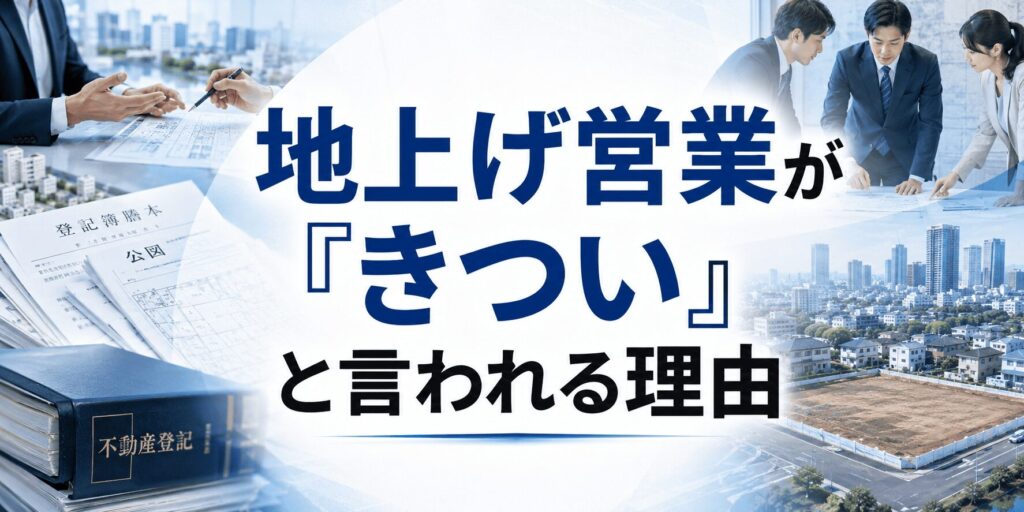 地上げ営業が「きつい」と言われる理由