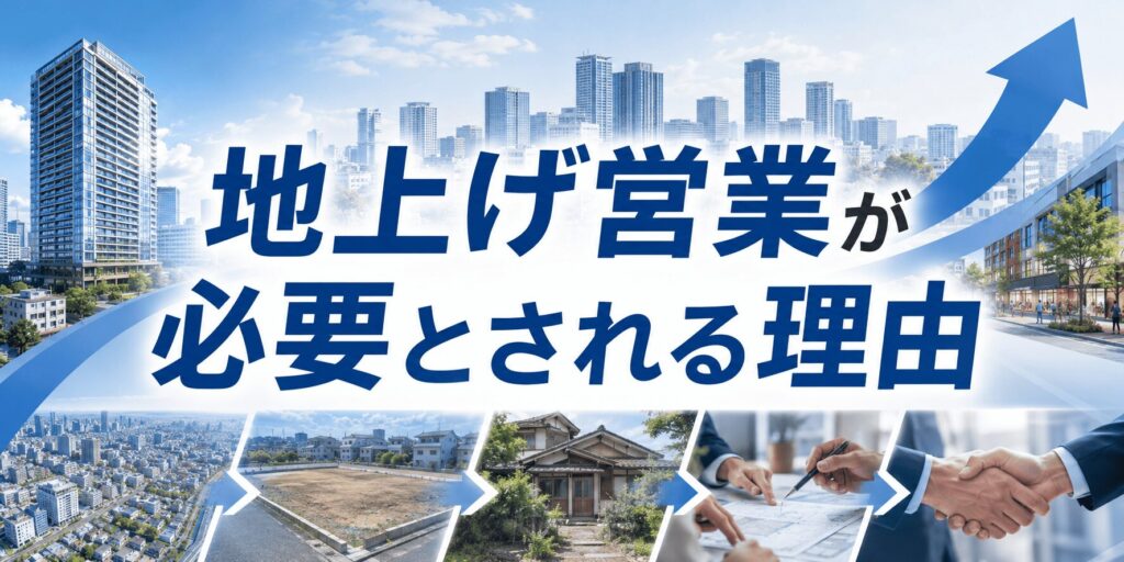 地上げ営業が必要とされる理由
